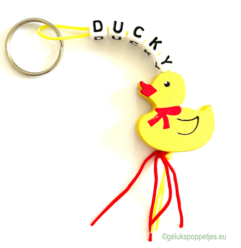 Keyring ducky with lucky duck doll