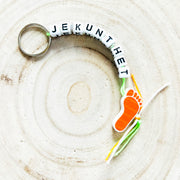 Keychain you can make it with lucky doll foot