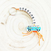 Good journey keychain with lucky charm van