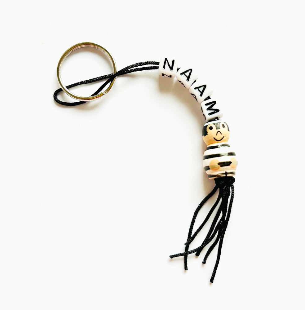 Name keychain with lucky charm 'boefje'