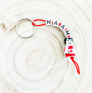 Personalised keyring with a lucky doll - nurse