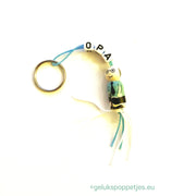 Grandpa lucky doll keychain