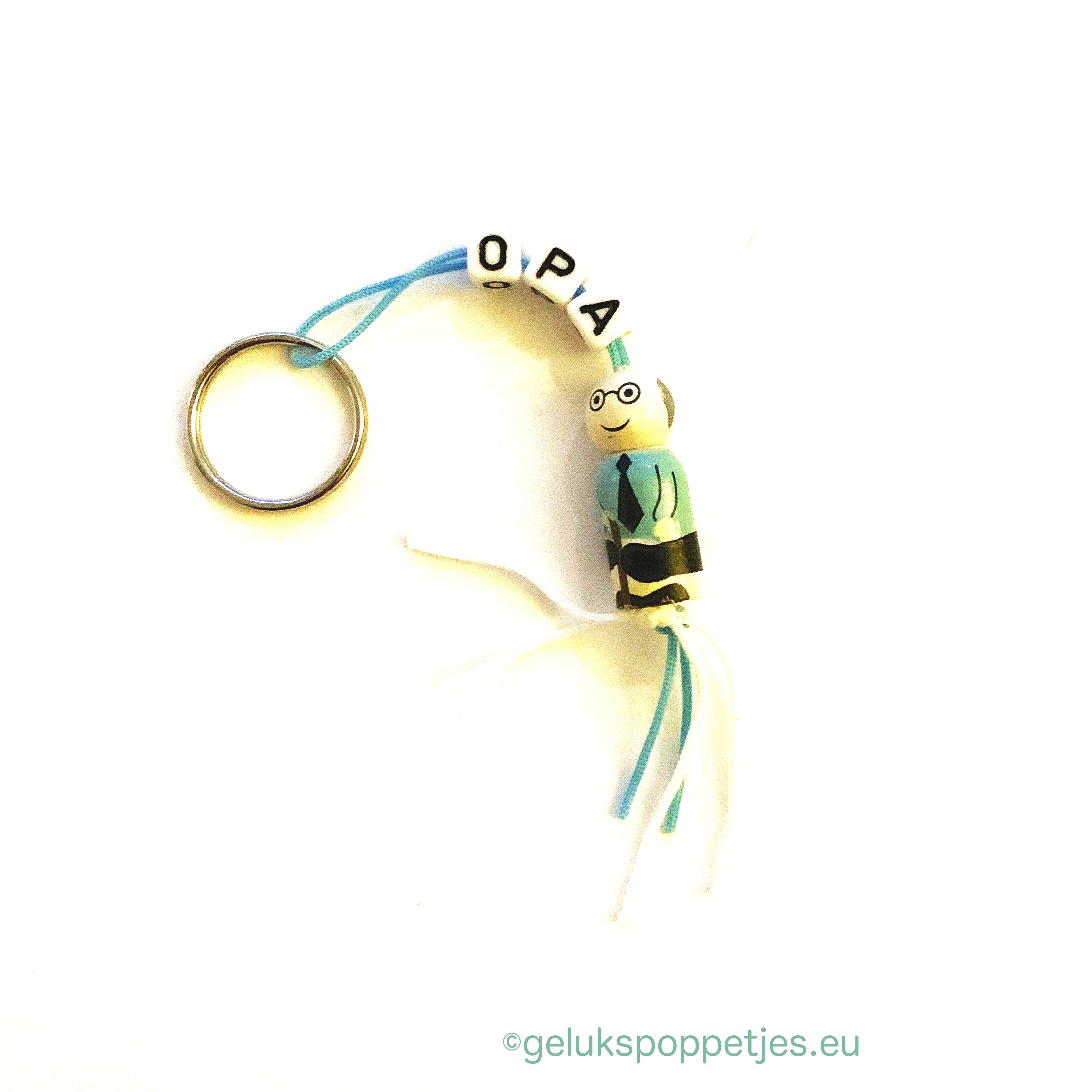 Grandpa lucky doll keychain